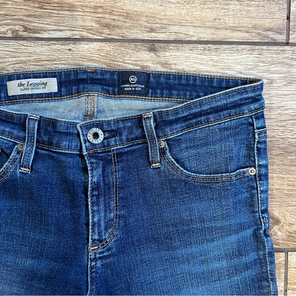 AG Adriano Goldschmied The Legging Super Skinny Fit Jeans Size 27 R Dark Blue - Picture 12 of 15